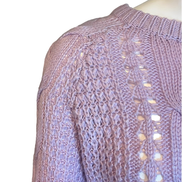 Heartloom Lilac Cable-Knit Sweater, L - Picture 3 of 12